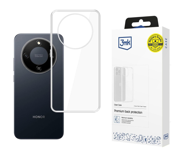 3mk Clear Case do Honor Magic8 Lite - 1511578 - zdjęcie